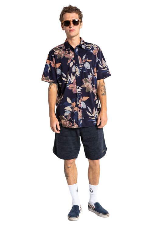 VOLCOM MARBLE FLORAL SS
