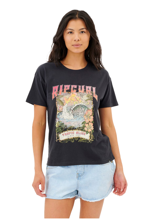 RIPCURL TROPICS BLISS RELAXED TEE - Womens-Tees & TOPS : Soul Surf ...
