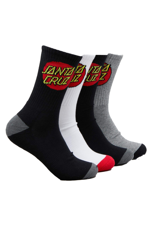 SANTA CRUZ Cruz Sock 4 Pack