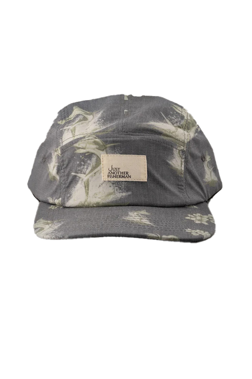 JUST ANOTHER FISHERMAN FLORAL MARLIN 5 PANEL CAP