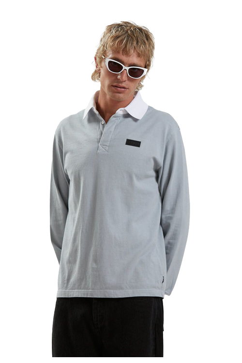 AFENDS KELLY ORGANIC LONG SLEEVE POLO